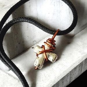 5 For $25💫Alternative Silver Cross Pendant Necklace